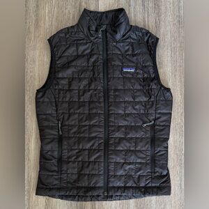 Patagonia Nano Puff Vest Men’s Small Black Puffer Great Condition